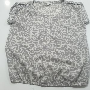 LOFT leopard pattern small shirt